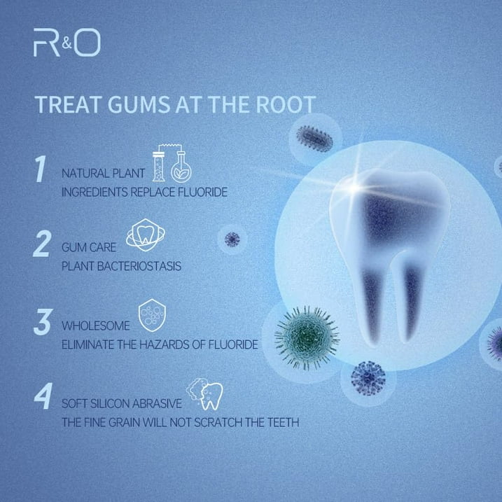 R&O Ageratum Whitening Toothpaste with Bamboo Charcoal,3.53 oz,Great for Teeth Whitening,3Pcs