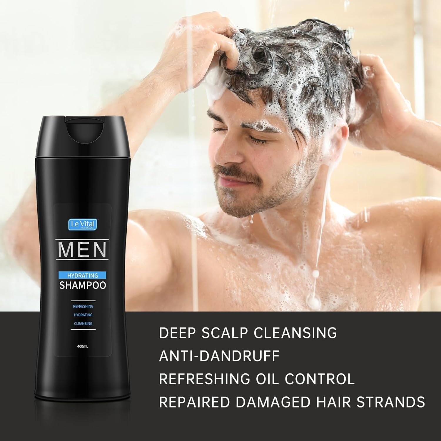 Le Vital Men's Moisturizing Shampoo and Moisturizing Conditioner Set