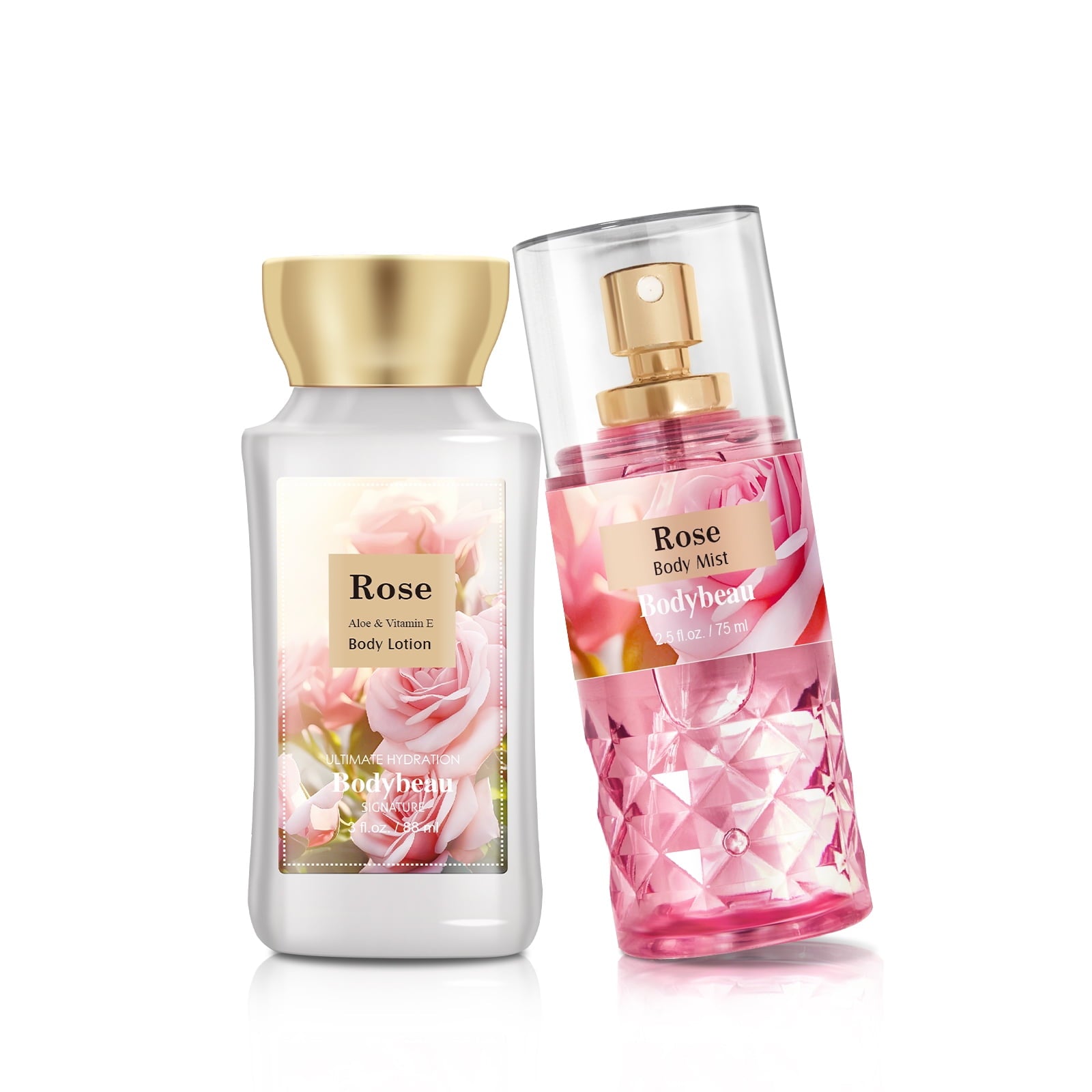 Bodybeau Bath Set 2PCS Rose Mist and Lotion