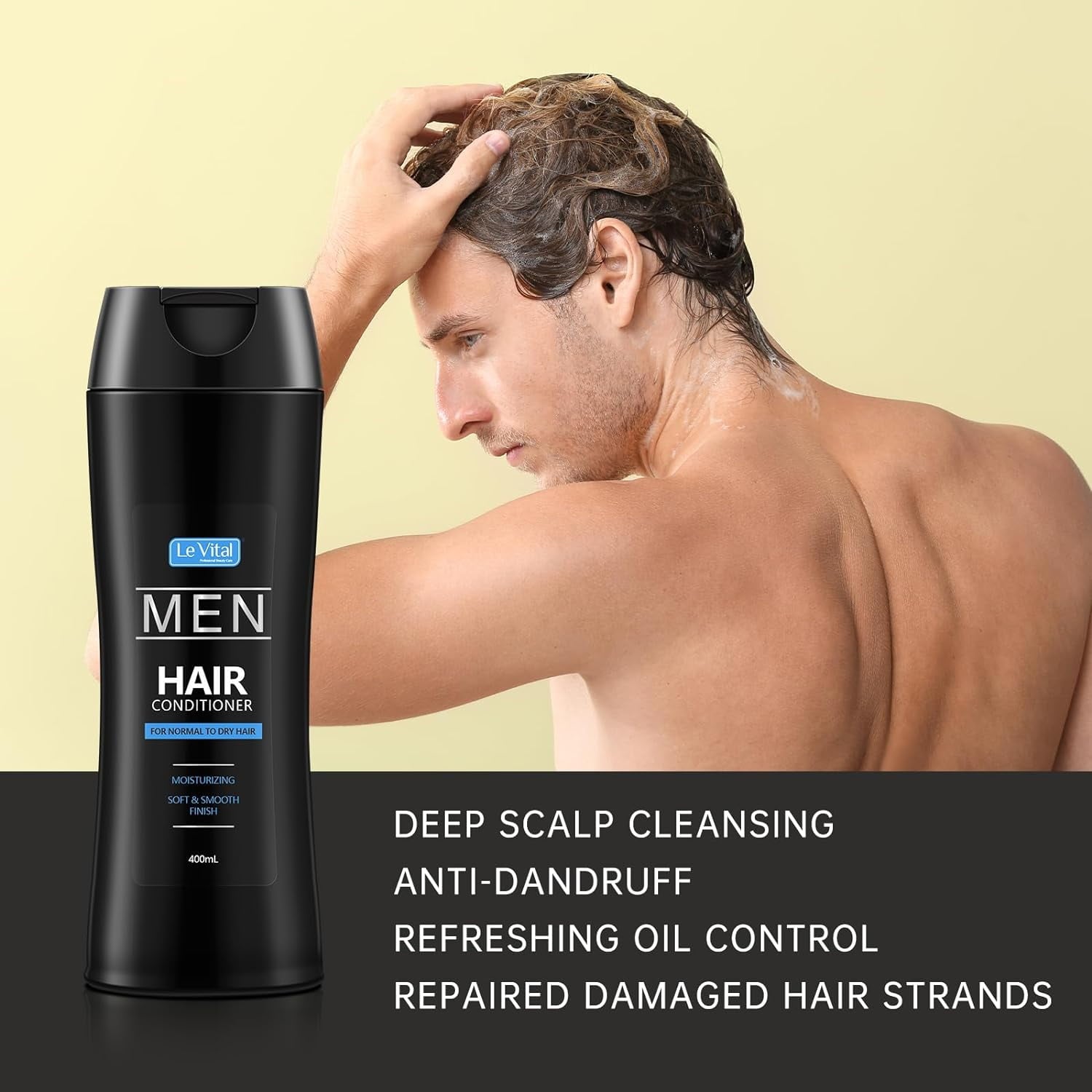 Le Vital Men's Moisturizing Shampoo and Moisturizing Conditioner Set