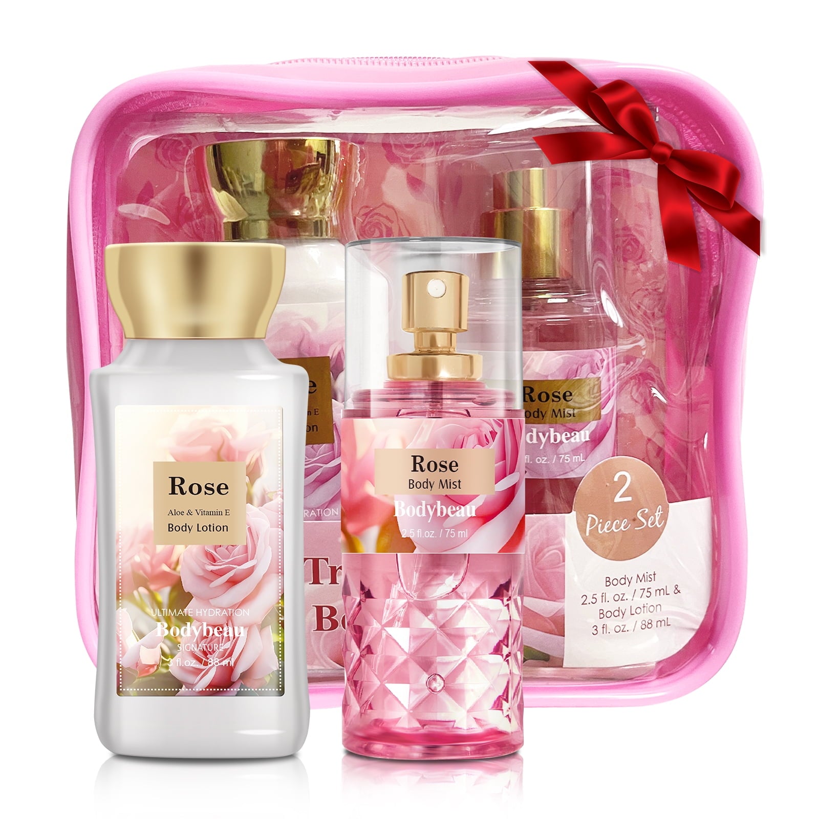 Bodybeau Bath Set 2PCS Rose Mist and Lotion