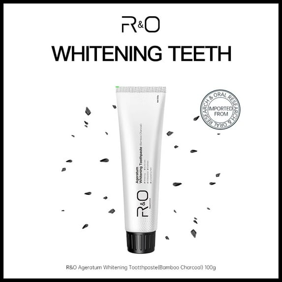 R&O Ageratum Whitening Toothpaste with Bamboo Charcoal,3.53 oz,Great for Teeth Whitening,1Pc
