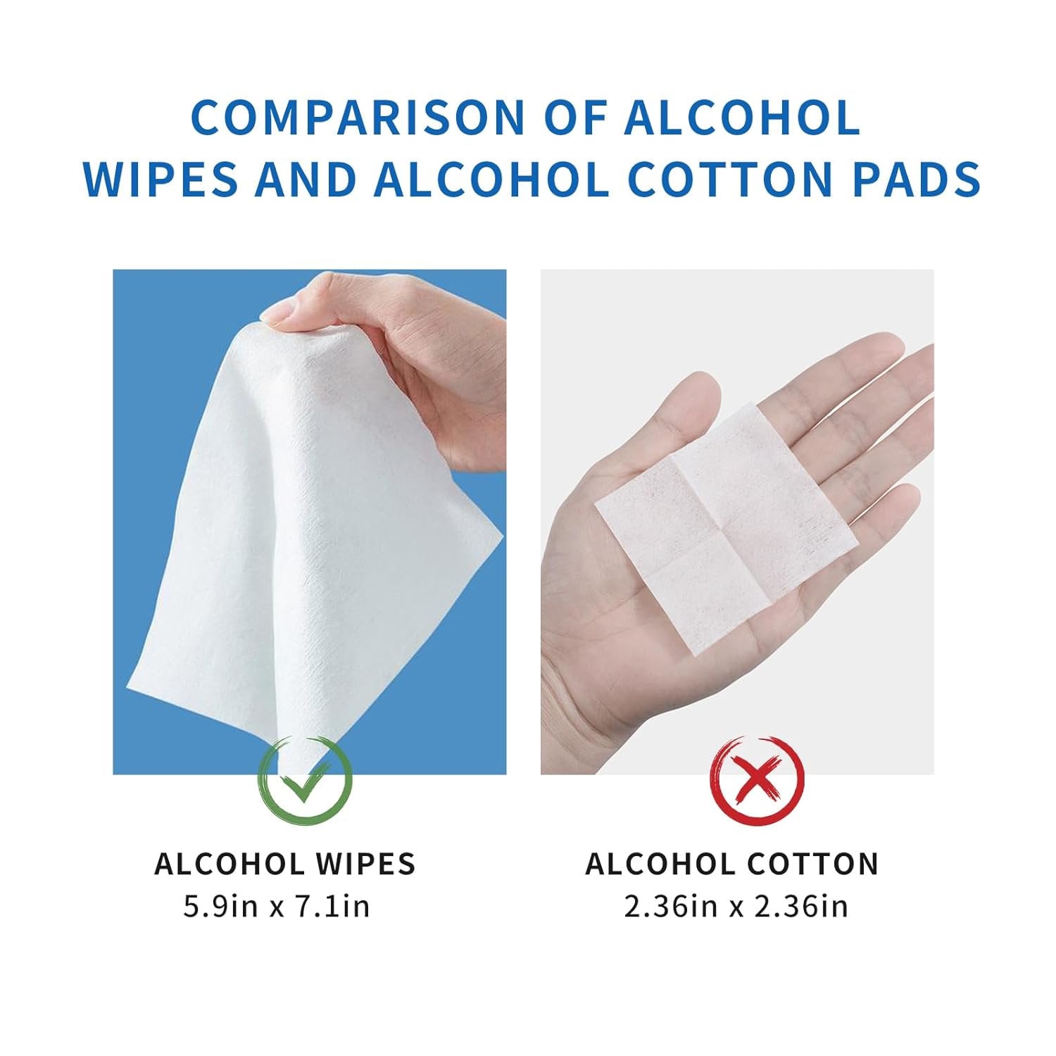 Beautifierlife 75% Alcohol Hand Wipes,100 Count Individually Packed,with Aloe and Vitamin E for Travel,Home,Office,and School Use
