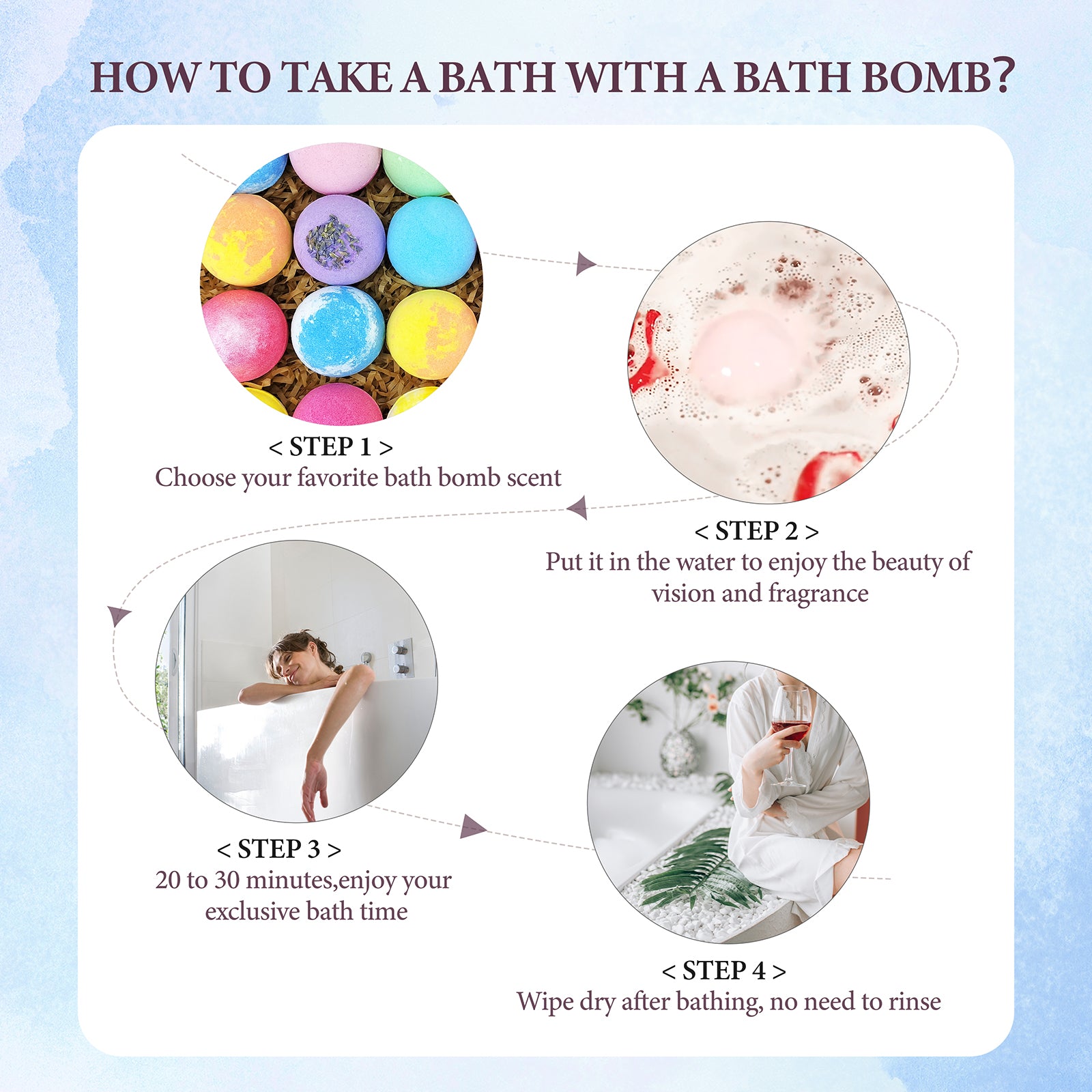 Beautifier Life 24 Pack Moisturizing Bath Bombs Gift Set,Bubble Bath Kit,Colorful,12 Scents