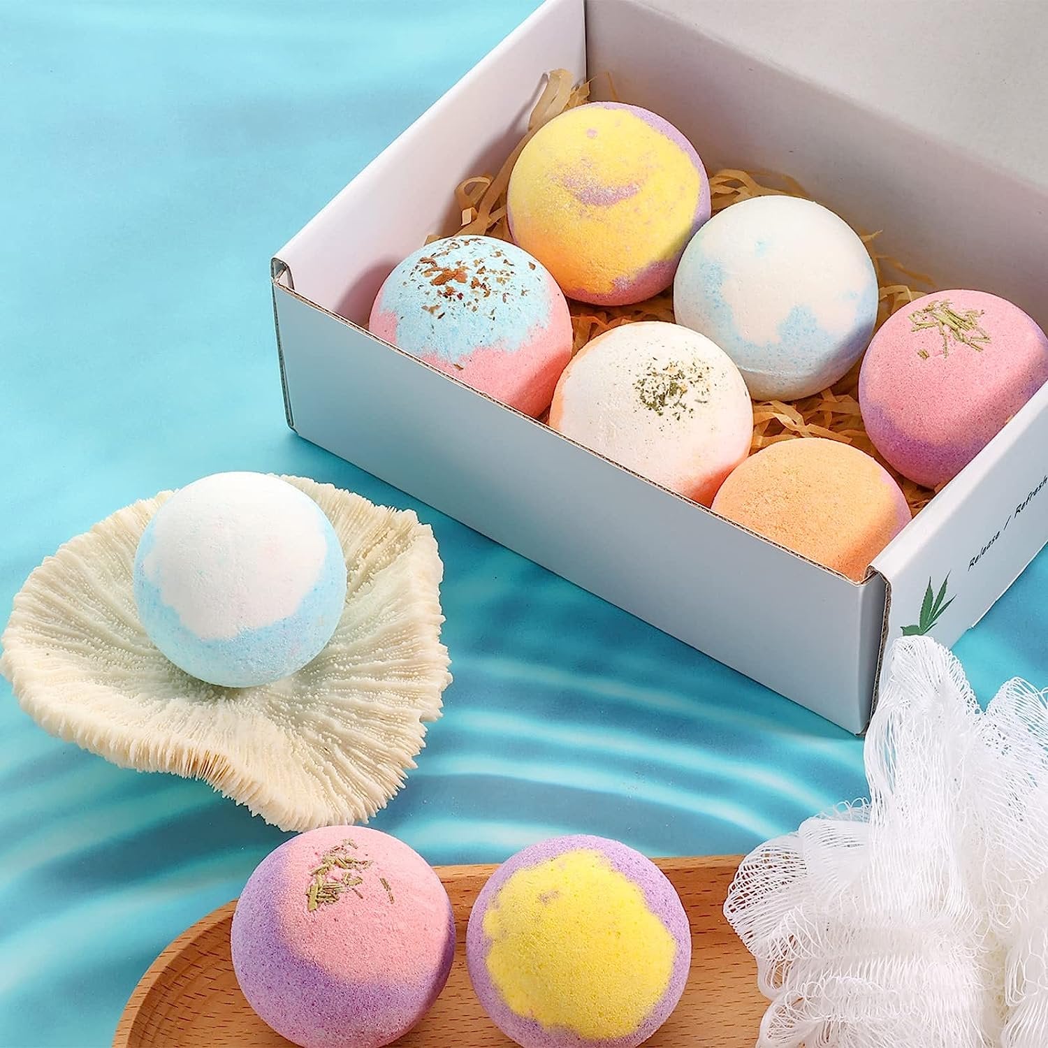 Beautifier Life Bath Bombs Gift Set,Bubble Bath Kit with 6 Scents,Great Gift for Unisex